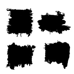 Black spots, spilled ink. Grunge paint texture.