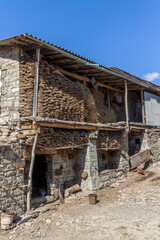 old traditional barn in Dagestan - 627396222