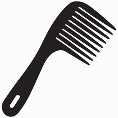 Silhouette Comb for hairstyle vector design 