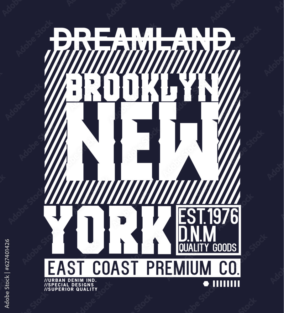 Poster graphic design for tee print as vector