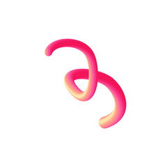 3D Line Wave Pink