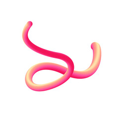 3D Line Wave Pink