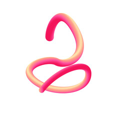 3D Line Wave Pink