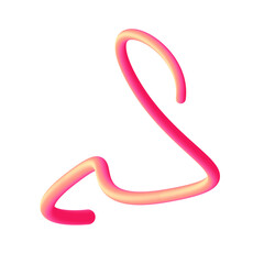 3D Line Wave Pink