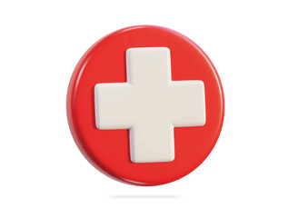 Fototapeta premium medical 3d in modern pharmacy symbol Health insurance icon concept Pharmacy concept
