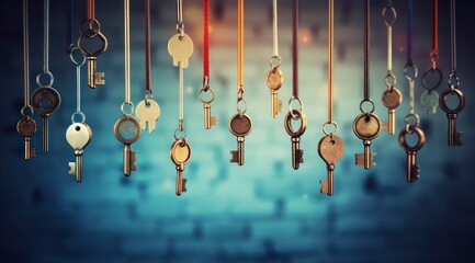 key to success from hanging keys