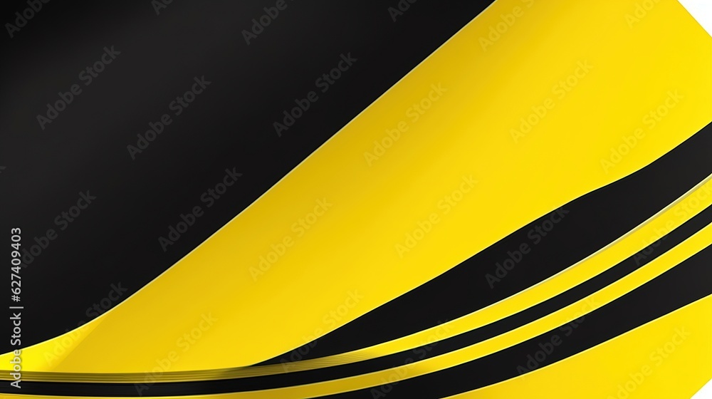 Wall mural Abstract background futuristic graphic yellow with black stripes a combination white line. Modern hipster design vector template for use wallpaper, element banner, poster, cover, card, web