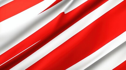 Background in red and white with a fluttering flag pattern. Modern hipster design vector template for use wallpaper, element banner, poster, cover, card and web