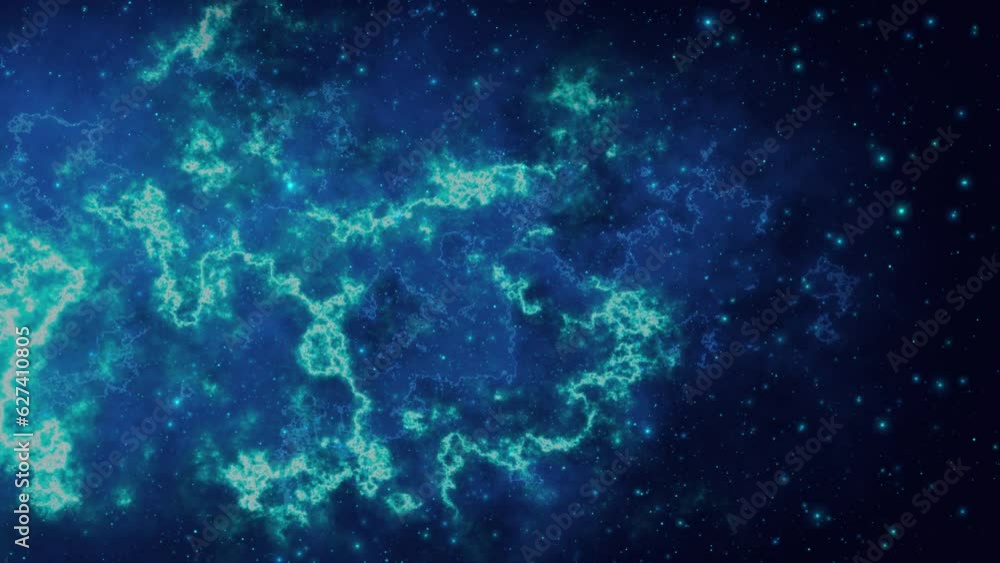 Wall mural 4k 3d flying inside epic storm of galaxy clouds and nebula clouds in outer space, background space a