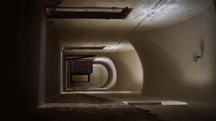 prison corridor vertical video. High quality FullHD footage - Powered by Adobe