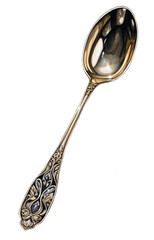 Spoon isolated on the transparent background PNG. AI generative.