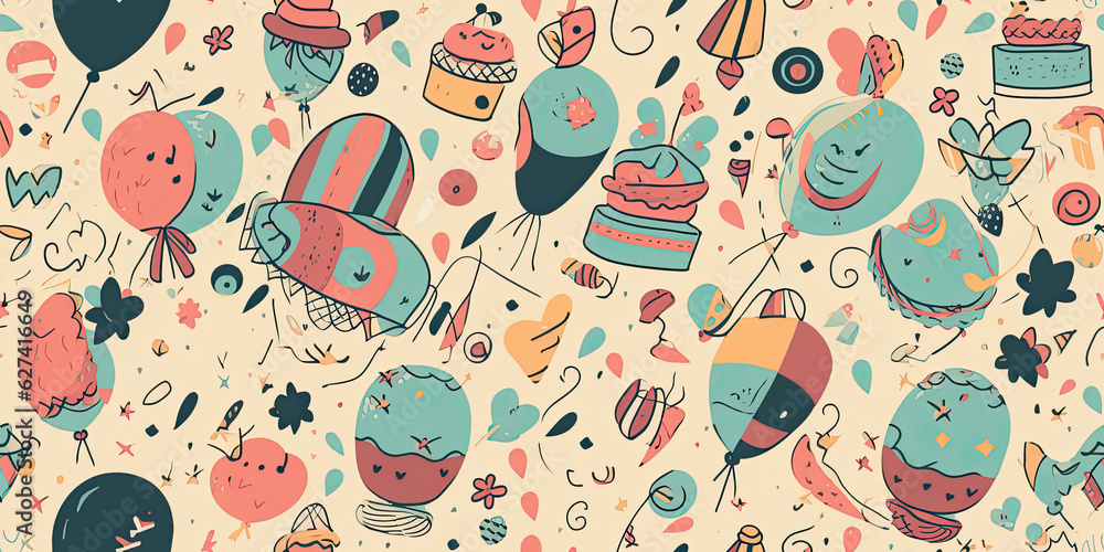 Poster a colorful background - generative ai