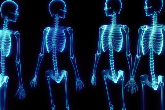 X-Ray ultrasound scan of human body - Generative AI