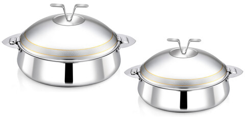 Images of a hot pot on a white background