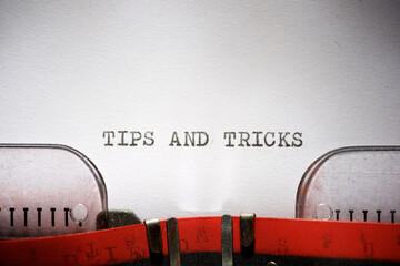 Tips and tricks text