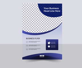 Corporate business flyer with Colorful Accents