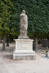 Fototapeta premium Paris, France - July 13, 2023 - the Tuileries Garden in Paris in the summertime