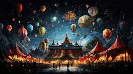 Obraz na płótnie Canvas planet_of_the_circus