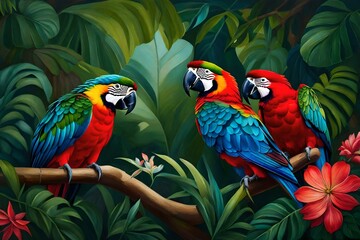 beautifull birds generetive ai