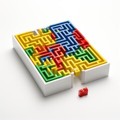 3d maze puzzle cube
