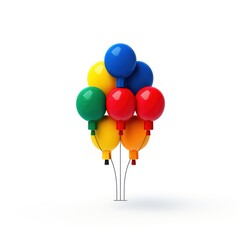 a balloons made of toy blocks