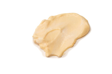 White sauce splashes isolated on white background.