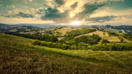 paesaggio collinare, colline italiane