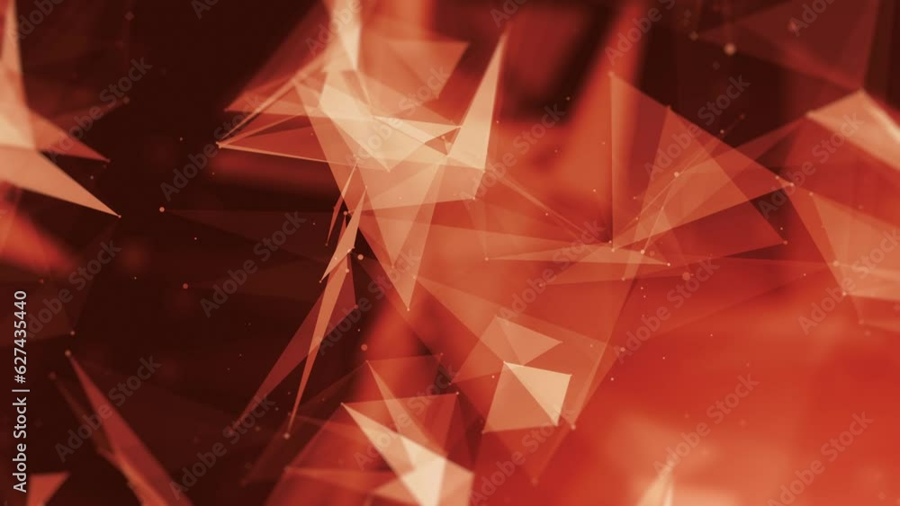 Poster abstract digital connection moving dots and lines. 4k digital connection technology background. netw