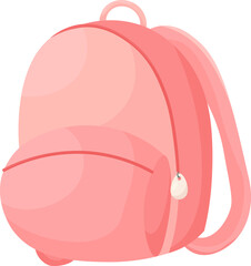 Pink Backpack with shadows element
