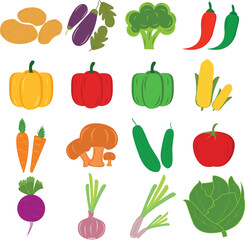 vegetables vector , eps 10