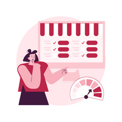 Consumer motivation abstract concept vector illustration. Motivation in consumer behaviour, sale growth strategy, identification theory, buyer personality, types of needs abstract metaphor.