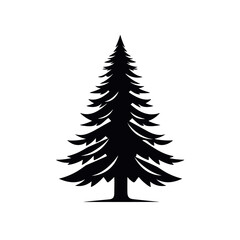 Vector illustration of a Christmas tree concept.