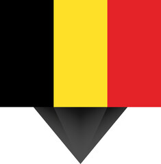 Fototapeta premium Belgium national flag.