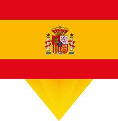 Obraz premium Spain national flag.