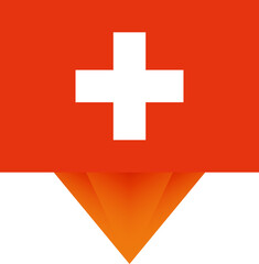 Switzerland national flag.