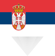 Serbia national flag.