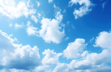 Obraz na płótnie Canvas vibrant blue sky.