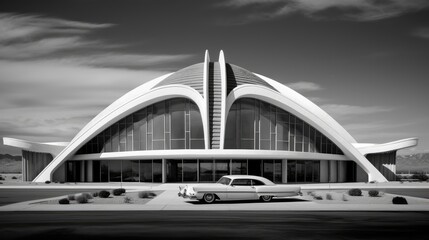 Obraz premium Stunning Surreal Dramatic Architectural Photography. Generative AI