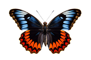 Fototapeta premium Beautiful color butterfly isolated on a transparent background