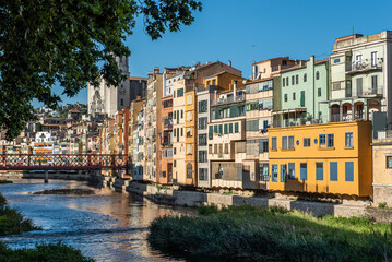 Fototapeta na wymiar Girona, Spain, a city for all tastes and styles