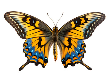 Fototapeta premium Beautiful color butterfly isolated on a transparent background