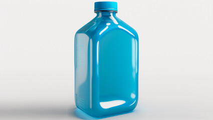 2 liter blue bottle mockup, 3D, art, white background 03