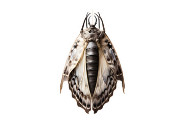 Butterfly cocoon hanging isolated on a transparent background