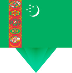 Turkmenistan national flag.