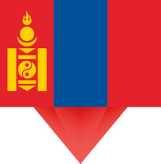 Mongolia national flag.