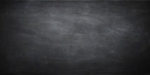 Horizontal blackboard or chalkboard wall texture background - Powered by Adobe