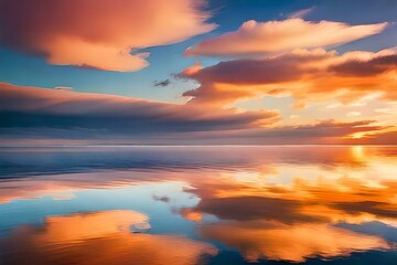 Obraz premium sunset in the sky generated Ai.