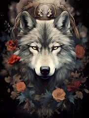 Wildnis und Stärke: Die majestätische Präsenz des Wolfs