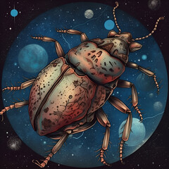 beetle on the ground