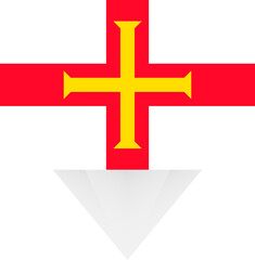 Guernsey national flag.